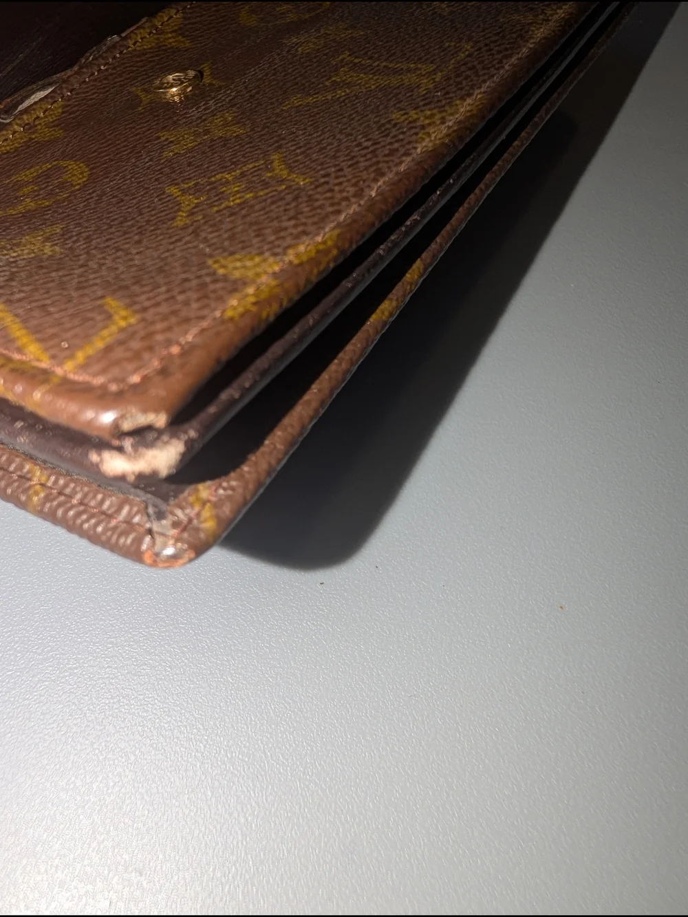 Vintage Authentic Louis Vuitton Monogram Porte Tresor International Long Wallet